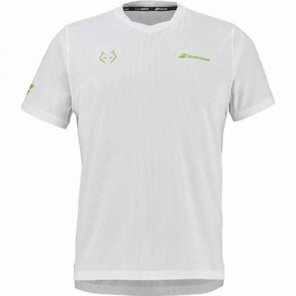 Camiseta Babolat Crew Neck Tee J. Lebron Blanco