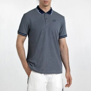 Camiseta Polo Tenfe Azul Marino Tej. Bicolor